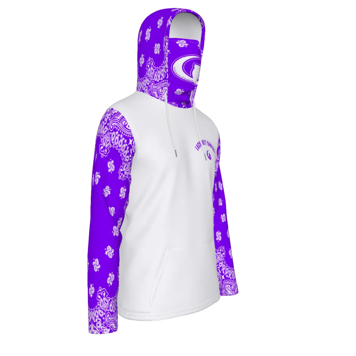 BANDANA GRAPE Unisex Pullover Hoodie With Mask