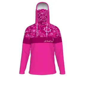 BANDANA VIRAL PINKISH Unisex Pullover Hoodie With Mask