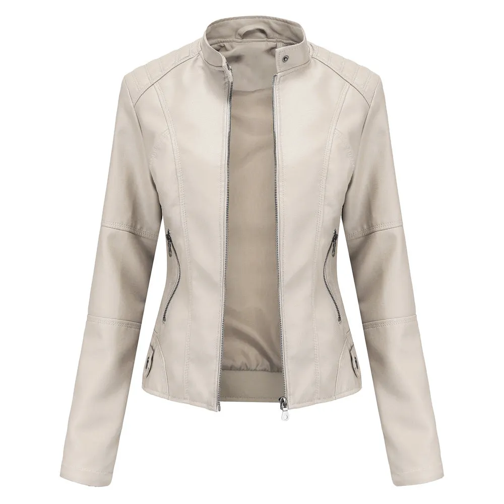 Women's Slim Leather Jacket