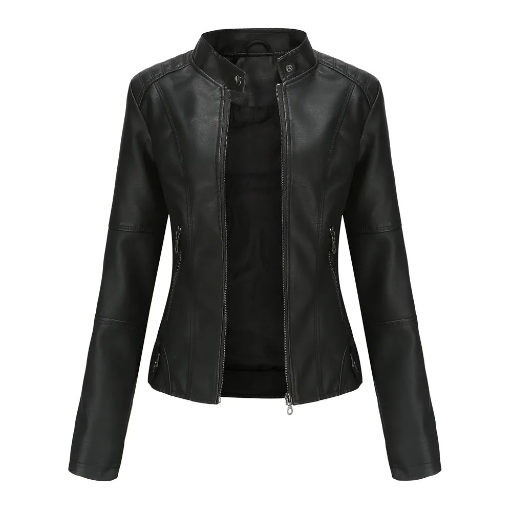 Women's Slim Leather Jacket