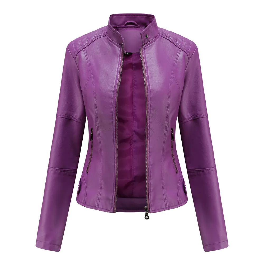 Women's Slim Leather Jacket