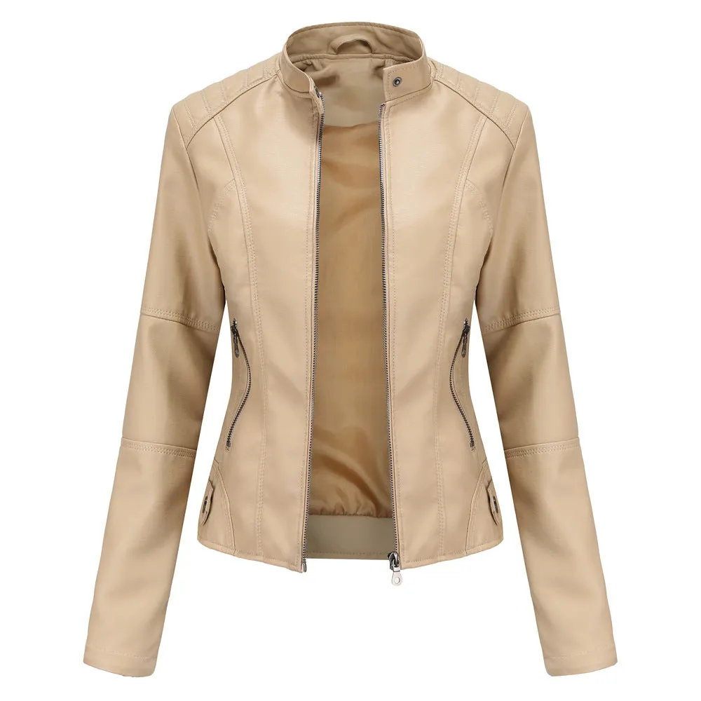 Women's Slim Leather Jacket