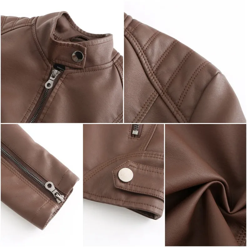 Women's Slim Leather Jacket