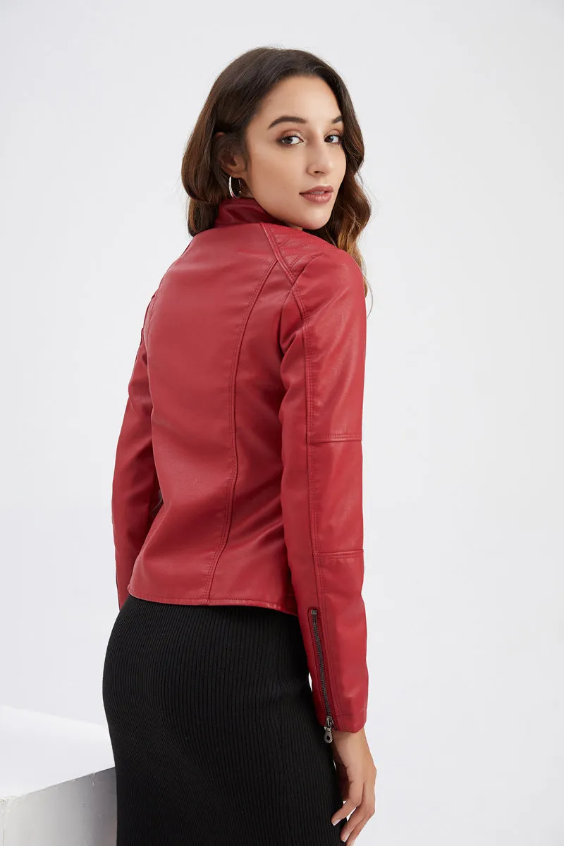 Women's Slim Leather Jacket