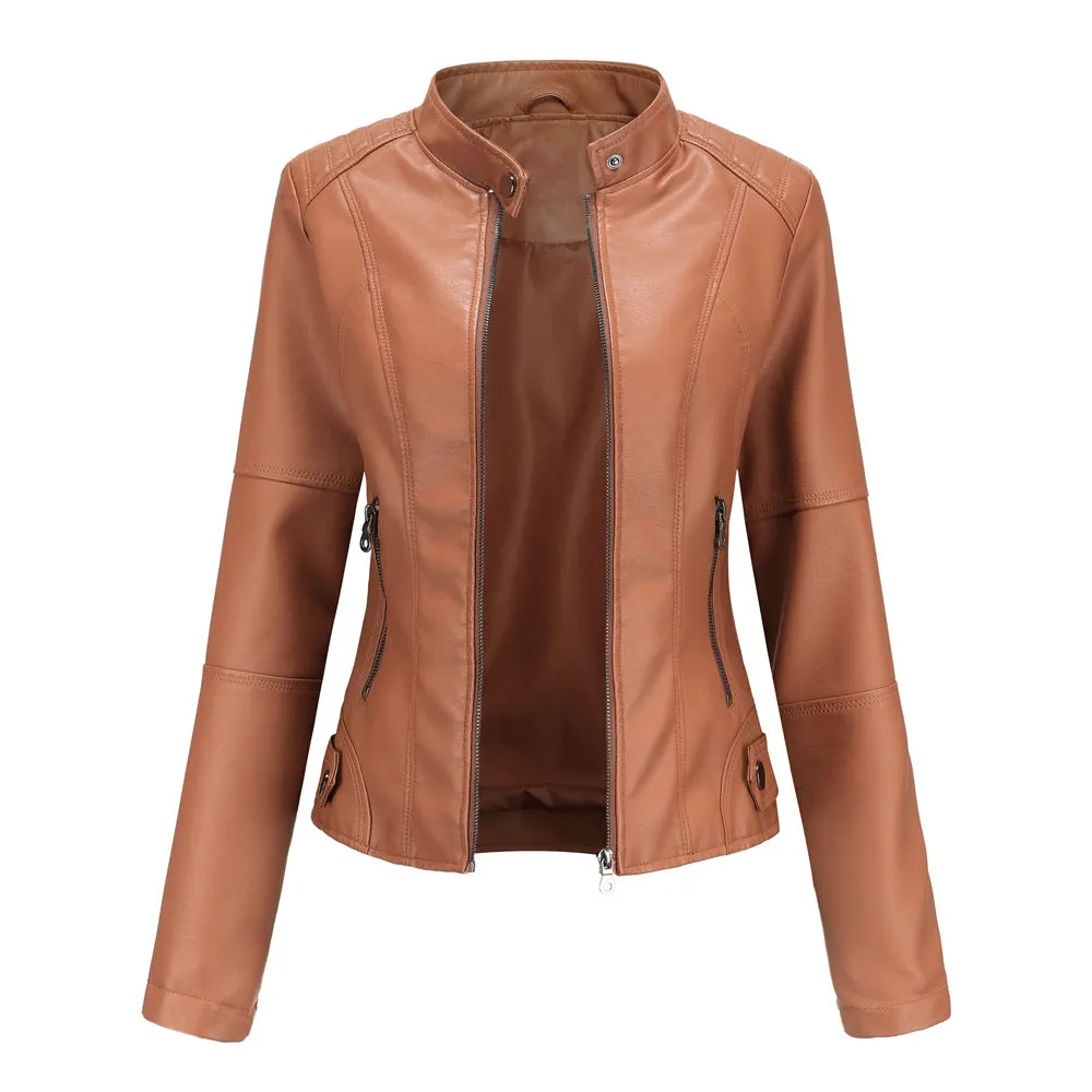 Women's Slim Leather Jacket