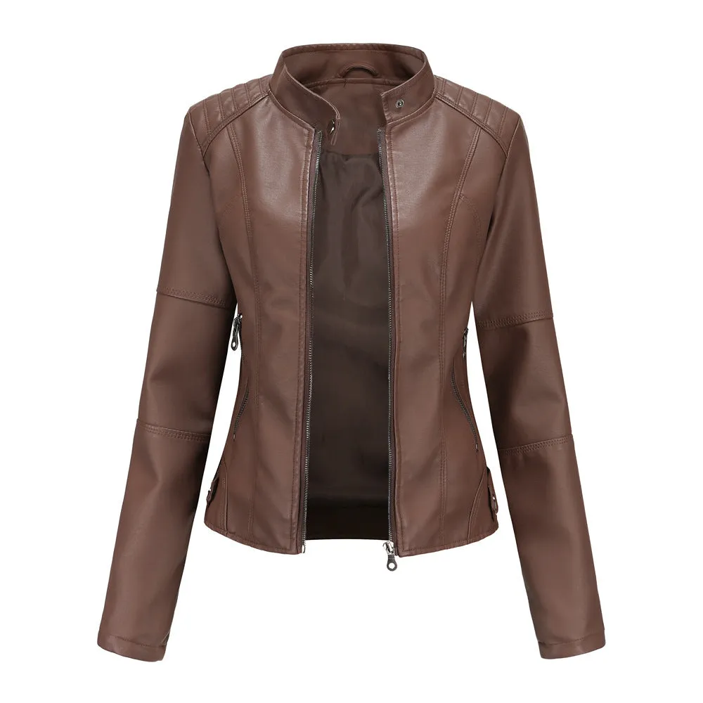 Women's Slim Leather Jacket