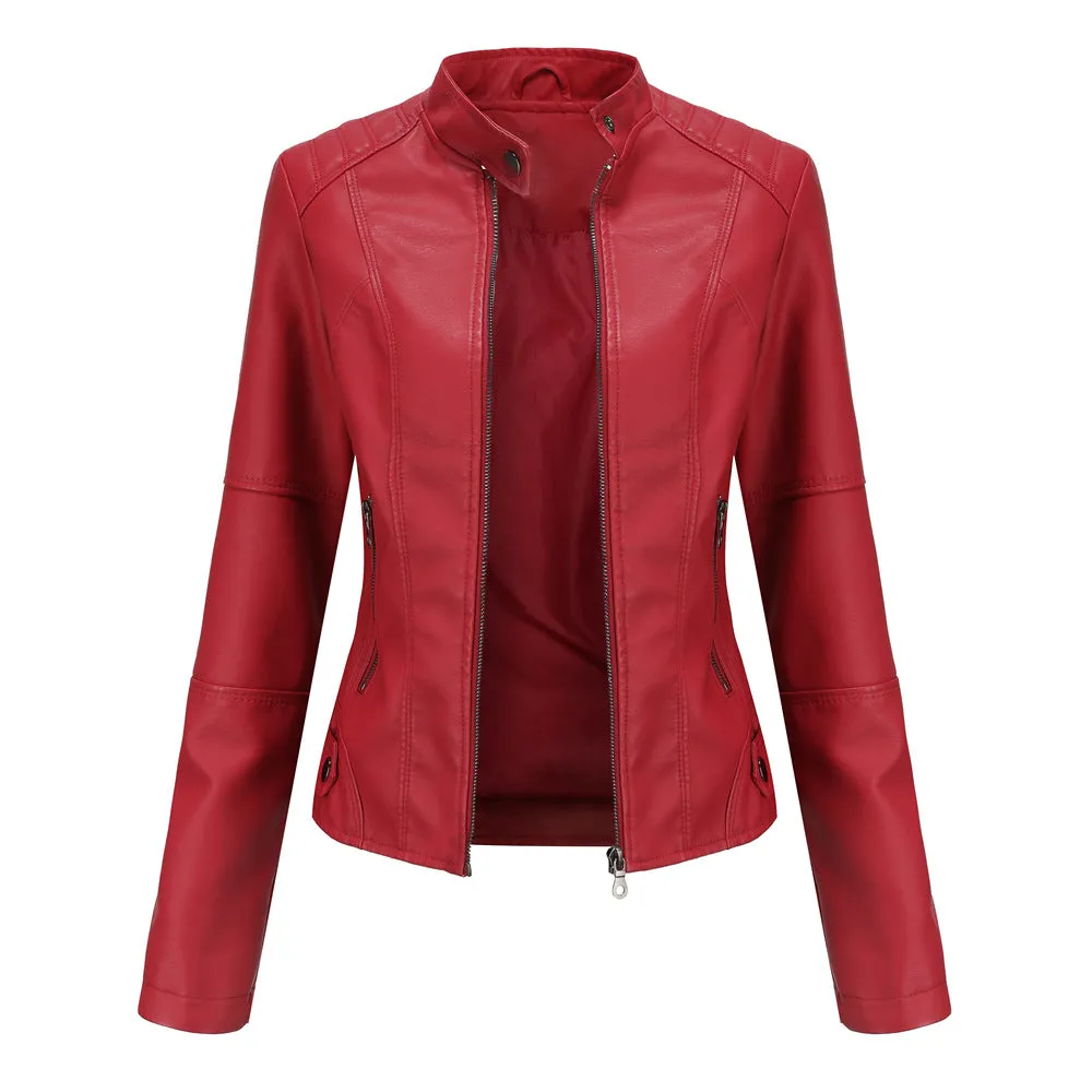Women's Slim Leather Jacket